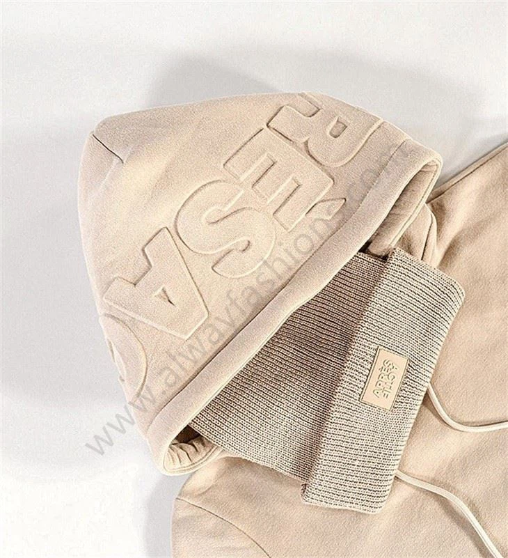 Embossed Logo Sweatshirt Unisex Hoodiese